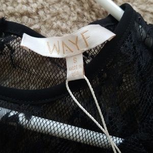 Wayf Tops - Black lace top Wayf Tops - Black lace top